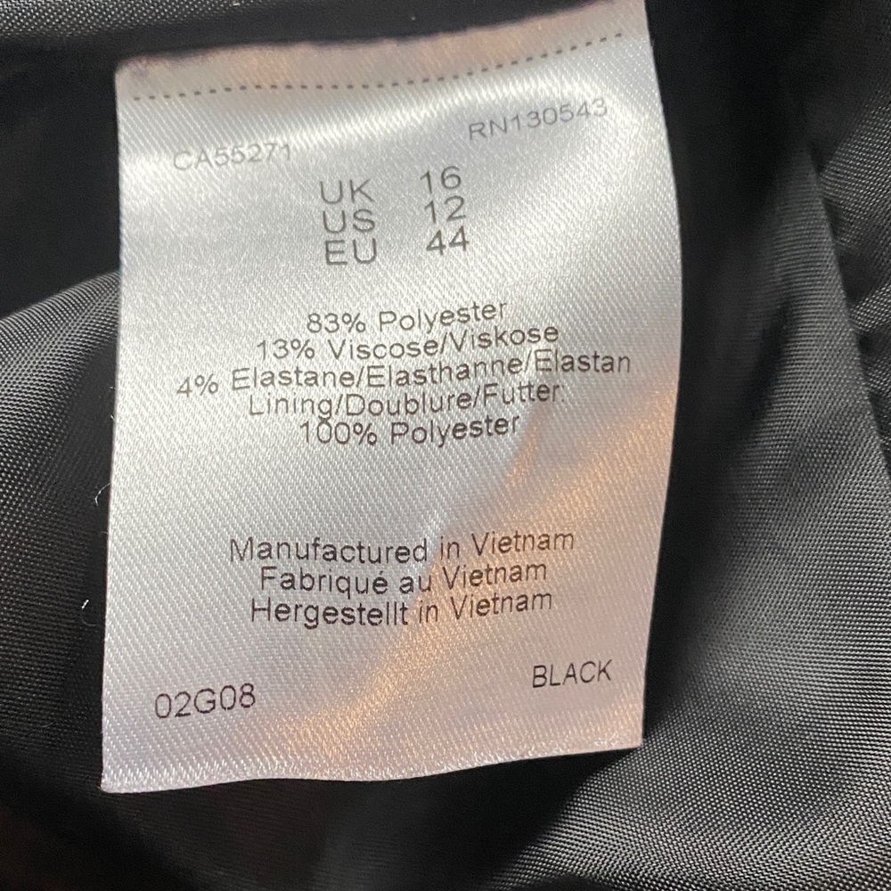 Long Tall Sally size 12 Black Women's Pantsuit with Zipper Detail - Picture 8 of 16